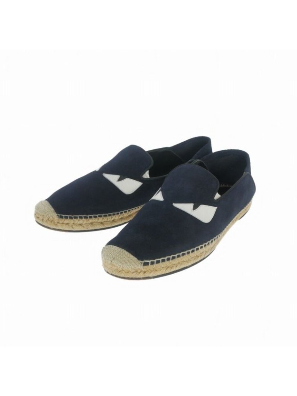 Fendi Monster Eyes Slip On Espadrilles Star Yu Shoes Navy 10
